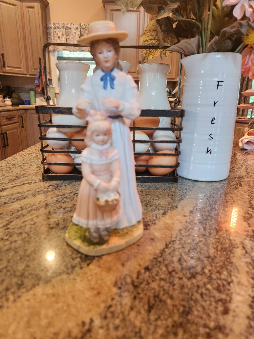 Home interiors woman girl hair